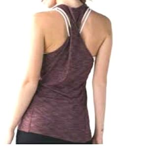 Lululemon heathered twist back tank top